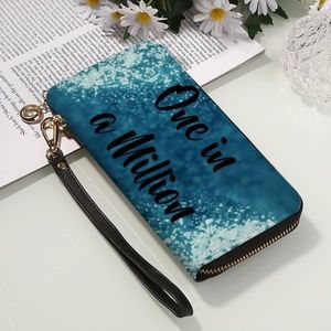 "One In a Million" PU Leather Wallet / Long Clutch